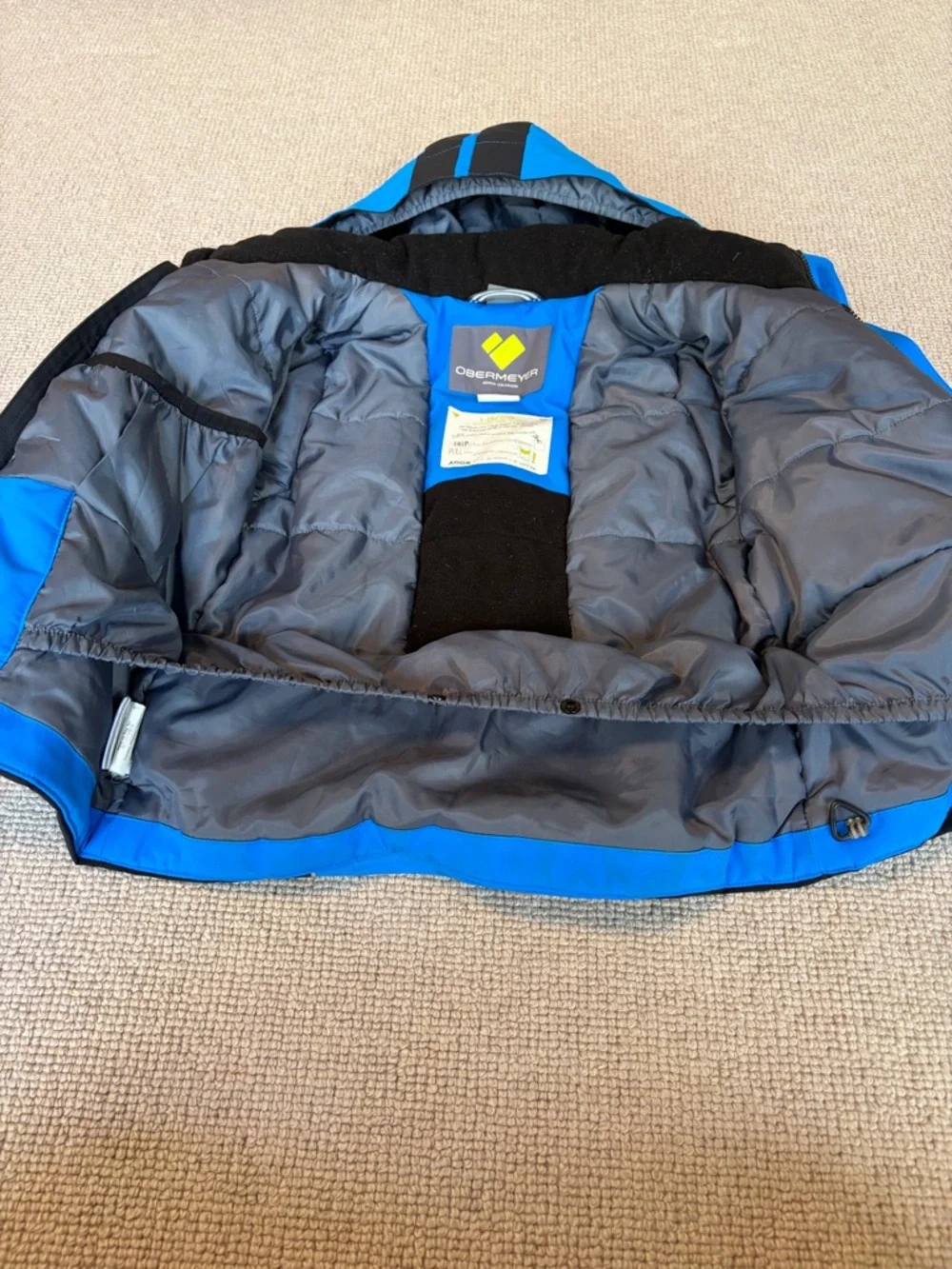 Obermeyer Kids Blue Insulated Ski Jacket (Size 5) - Picture 7 of 13